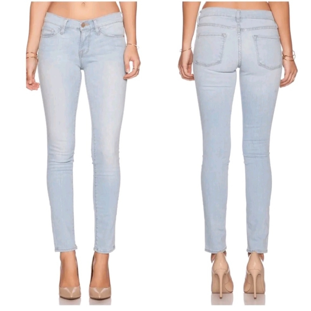 Frame Denim Le Skinny De Jeanne Light Wash Size 25 $250 W-695
